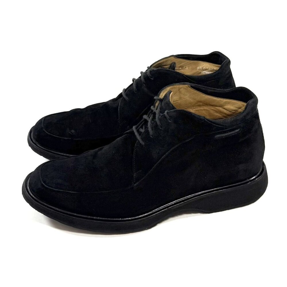 Moreschi Russell Bromley Mens Size 9.5 Black Lace Up Ankle Boots Made In Italy
